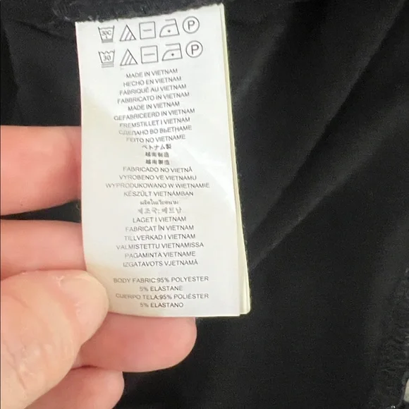 Michael Kors Crochet Top Black Short Sleeve Dress Size XL - Picture 7 of 7